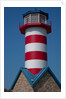 Grafton Illinois red and white striped lighthouse by Anonymous