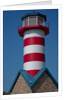 Grafton Illinois red and white striped lighthouse by Anonymous