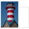 Grafton Illinois red and white striped lighthouse by Anonymous