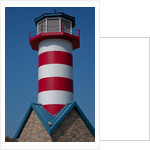 Grafton Illinois red and white striped lighthouse by Anonymous