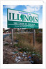 Welcome to Illinois and trash by Anonymous
