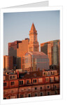 Boston Skyline at sunrise features Commerce House Tower, Boston, MA. by Anonymous