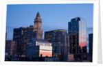 Boston Skyline at sunset features Commerce House Tower, Boston, MA. by Anonymous