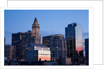 Boston Skyline at sunset features Commerce House Tower, Boston, MA. by Anonymous