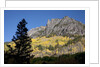 San Juan Mountains and autumn color behind Telluride, CO off mining road by Anonymous