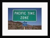 Pacific Time Zone Road sign by Anonymous