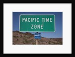 Pacific Time Zone Road sign by Anonymous