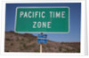 Pacific Time Zone Road sign by Anonymous