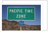 Pacific Time Zone Road sign by Anonymous