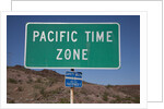 Pacific Time Zone Road sign by Anonymous