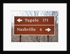 Signs to Tupelo and Nashville by Anonymous