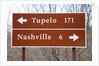 Signs to Tupelo and Nashville by Anonymous