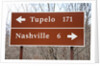 Signs to Tupelo and Nashville by Anonymous