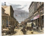 Virginia City in 1870. Main street. by Anonymous