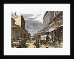 Virginia City in 1870. Main street. by Anonymous