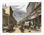 Virginia City in 1870. Main street. by Anonymous