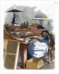 The snuff industry. Woman rolling cigars. France. by Anonymous