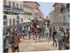 Proclamation of the Republic of Brazil. General Fonseca and the Bacayuva minister, 1889. by Anonymous