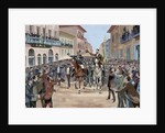 Proclamation of the Republic of Brazil. General Fonseca and the Bacayuva minister, 1889. by Anonymous
