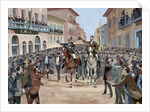 Proclamation of the Republic of Brazil. General Fonseca and the Bacayuva minister, 1889. by Anonymous