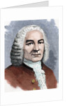 Bach, Johann Sebastian (1685-1750). German composer. by Anonymous