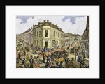 Streets junction. New York 1829. by Anonymous
