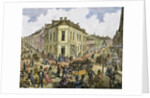 Streets junction. New York 1829. by Anonymous
