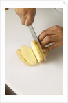 Sliced potato by Anonymous