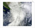 Satellite view of Hurrican Ingrid and Tropical Storm Manuel over Mexico by Anonymous