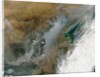 Satellite view of smog and haze over eastern China by Anonymous