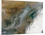 Satellite view of smog and haze over eastern China by Anonymous