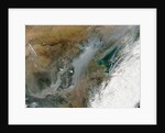 Satellite view of smog and haze over eastern China by Anonymous