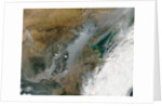 Satellite view of smog and haze over eastern China by Anonymous