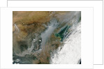 Satellite view of smog and haze over eastern China by Anonymous