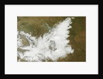 Satellite image of early season blizzard in the northern great plains by Anonymous