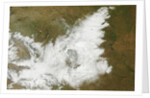 Satellite image of early season blizzard in the northern great plains by Anonymous
