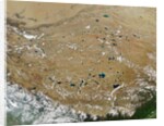 Satellite image of Tibet by Anonymous
