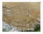 Satellite image of Tibet by Anonymous