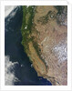 Satellite image of Oregon and California by Anonymous