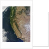 Satellite image of Oregon and California by Anonymous