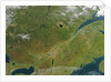 Satellite image of eastern Canada with fall colors by Anonymous