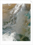 Satellite image of smog and haze over Harbin, in north eastern China by Anonymous