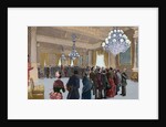 A public reception day by President Grover Cleveland (1837-1908) by Anonymous