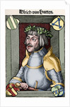 Ulrich von Hutten (1488-1523). Engraving. Colored. by Anonymous