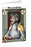 Ulrich von Hutten (1488-1523). Engraving. Colored. by Anonymous