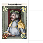 Ulrich von Hutten (1488-1523). Engraving. Colored. by Anonymous