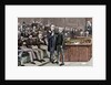 Arrest of deputy atheist Brandlaugh for refusing to leave the Chamber of Commons. London. England. by Anonymous