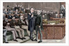 Arrest of deputy atheist Brandlaugh for refusing to leave the Chamber of Commons. London. England. by Anonymous