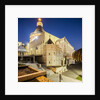 View of the Basilica of The Annunciation at twilight by Anonymous