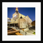 View of the Basilica of The Annunciation at twilight by Anonymous